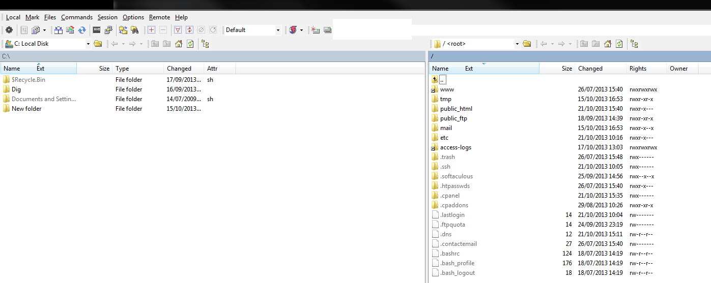 FTP Root Directory