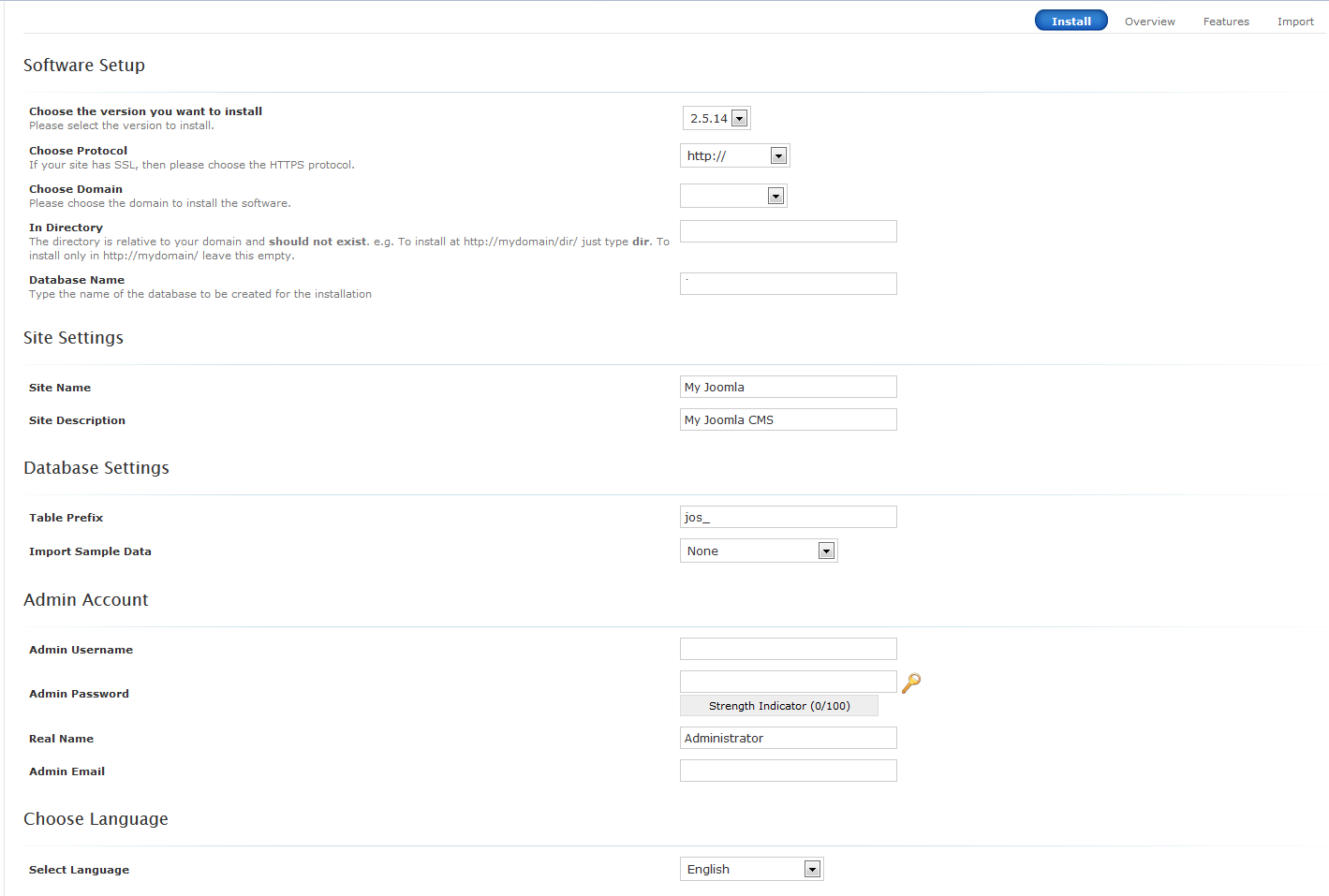 Configure Software